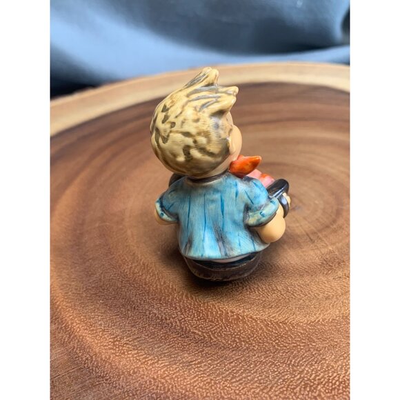 Vintage 1982 Goebel Hummel Boy with Accordion 2.5" Figurine TMK-6 - Picture 4 of 10